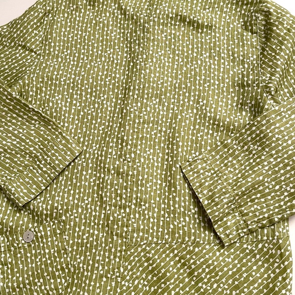 NWT JOHN MARK Linen Print Button Front Lagenlook Tunic - Picture 8 of 11